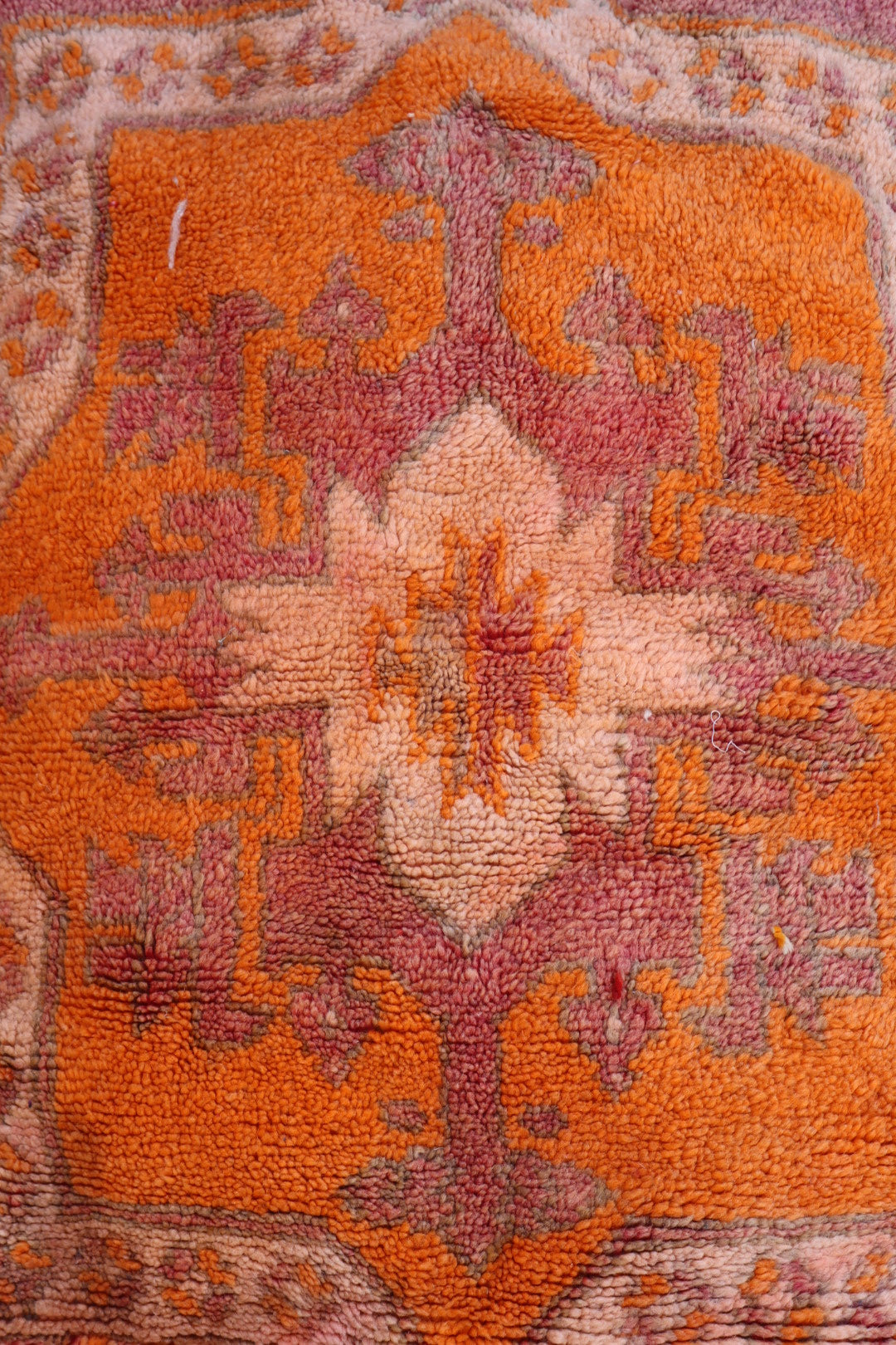 Pouf Berbère XL Terracotta et Orange Néda