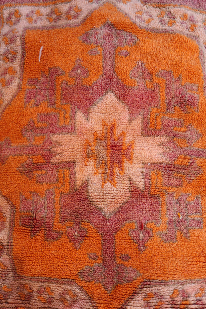 Pouf Berbère XL Terracotta et Orange Néda