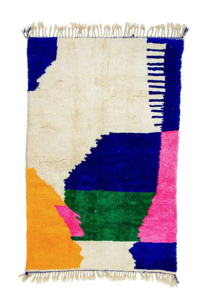 Tapis Berbère coloré Azilal Contemporain - 262 x 171 cm