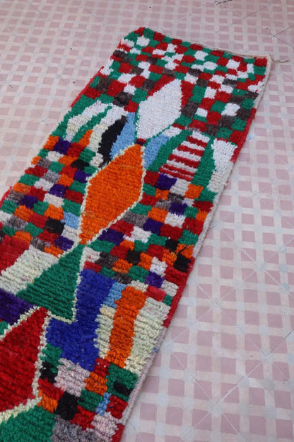 Tapis Berbère Couloir Boujaad Coloré Multicolore - 335 x 72 cm Néda