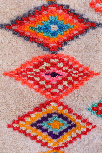 Tapis Berbère Azilal Colorés Motifs Multicolores et Fluo- 262 x 191 cm Néda