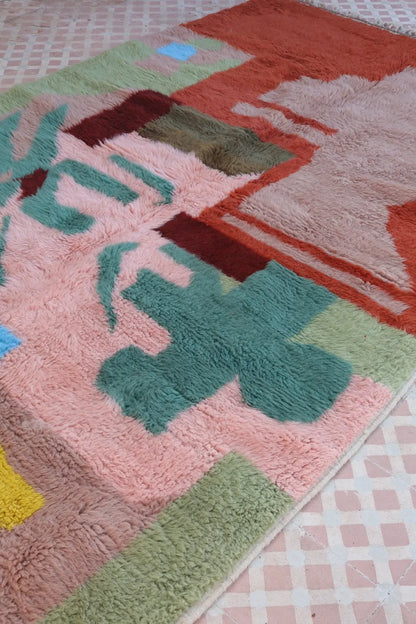 Tapis Berbère coloré « Le Jardin de la Casbah » - Les dessins de Néda - 267 x 160 cm Néda