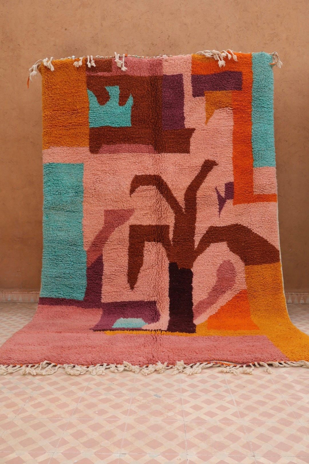 Tapis Berbère coloré « Island » - Les dessins de Néda - 277 x 184 cm