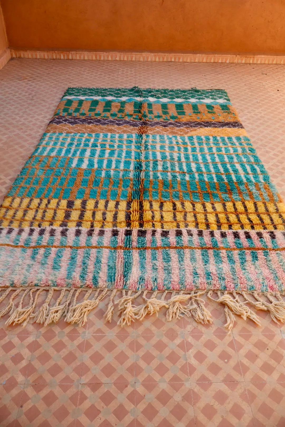 Tapis Berbère Coloré Béni Ouarain Qualité Supérieure - 269 x 162 cm Néda