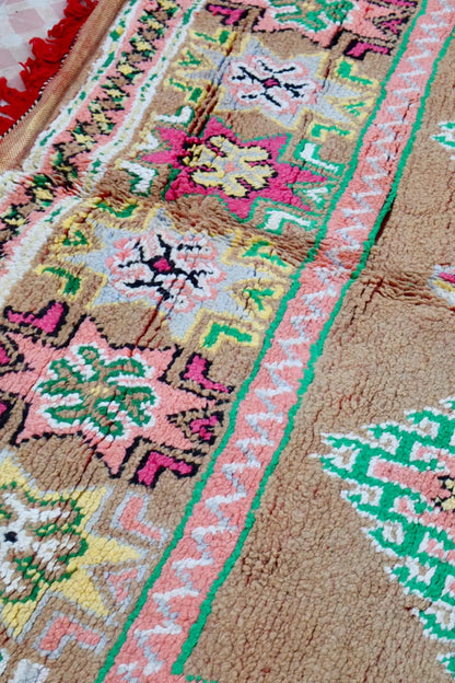 Tapis Berbère Boujaad Antique Marron Multicolore  - 352 x 196 cm Néda