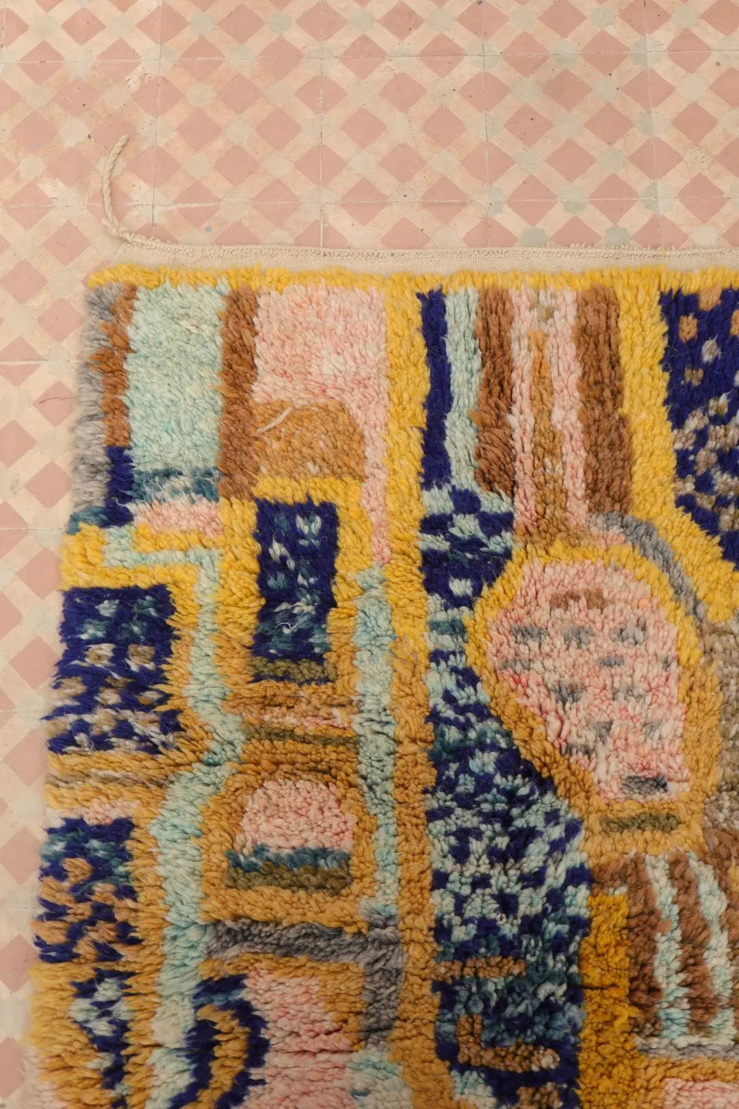 Tapis Berbère Abstrait Coloré Béni Ouarain Qualité Supérieure - 280 x 170 cm Néda