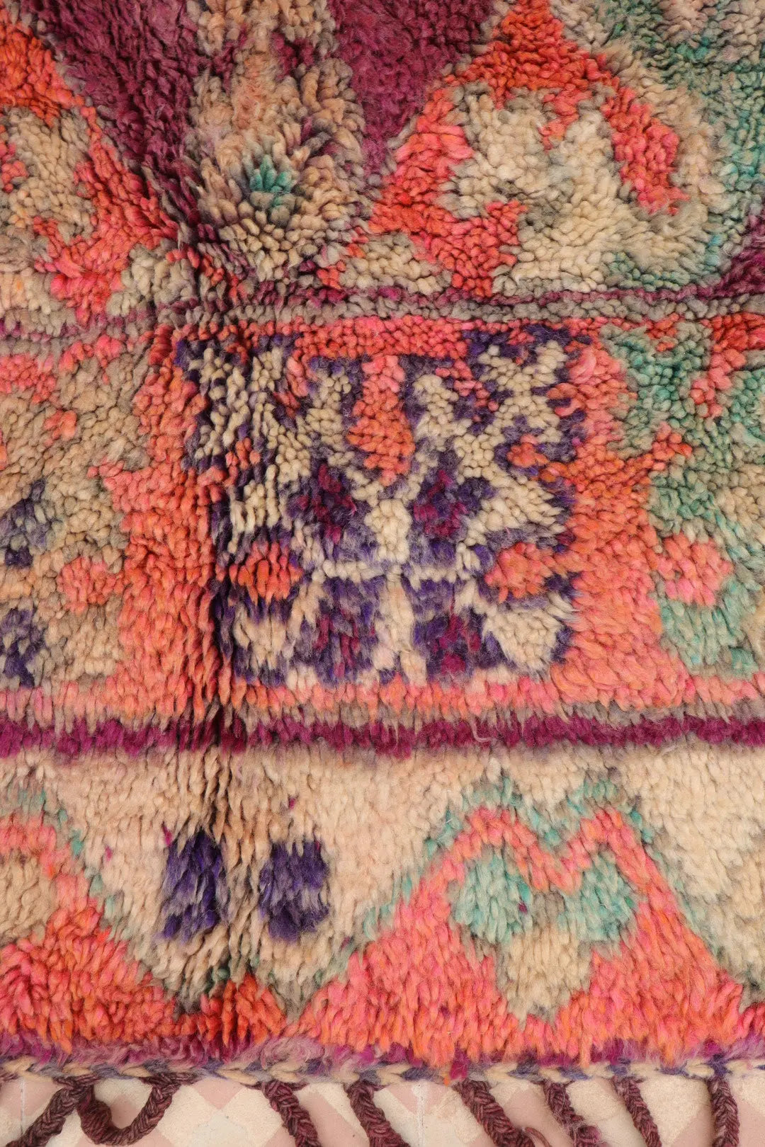 Tapis Berbère Boujaad Antique Violet Rose - 340 x 200 cm Néda