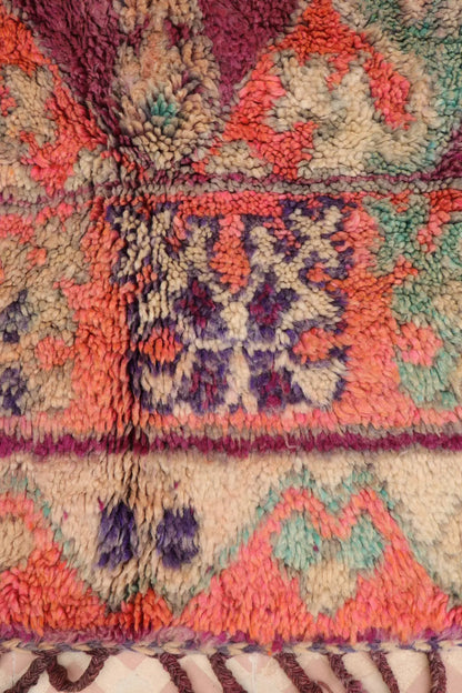 Tapis Berbère Boujaad Antique Violet Rose - 340 x 200 cm Néda