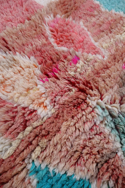 Alfombra Bereber Boujad Colorida Terracota Rosa Turquesa - 252 x 165 cm Néda