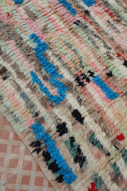 Alfombra Bereber Boujad Colorida Beige y Multicolor - 237 x 154,5 cm Néda