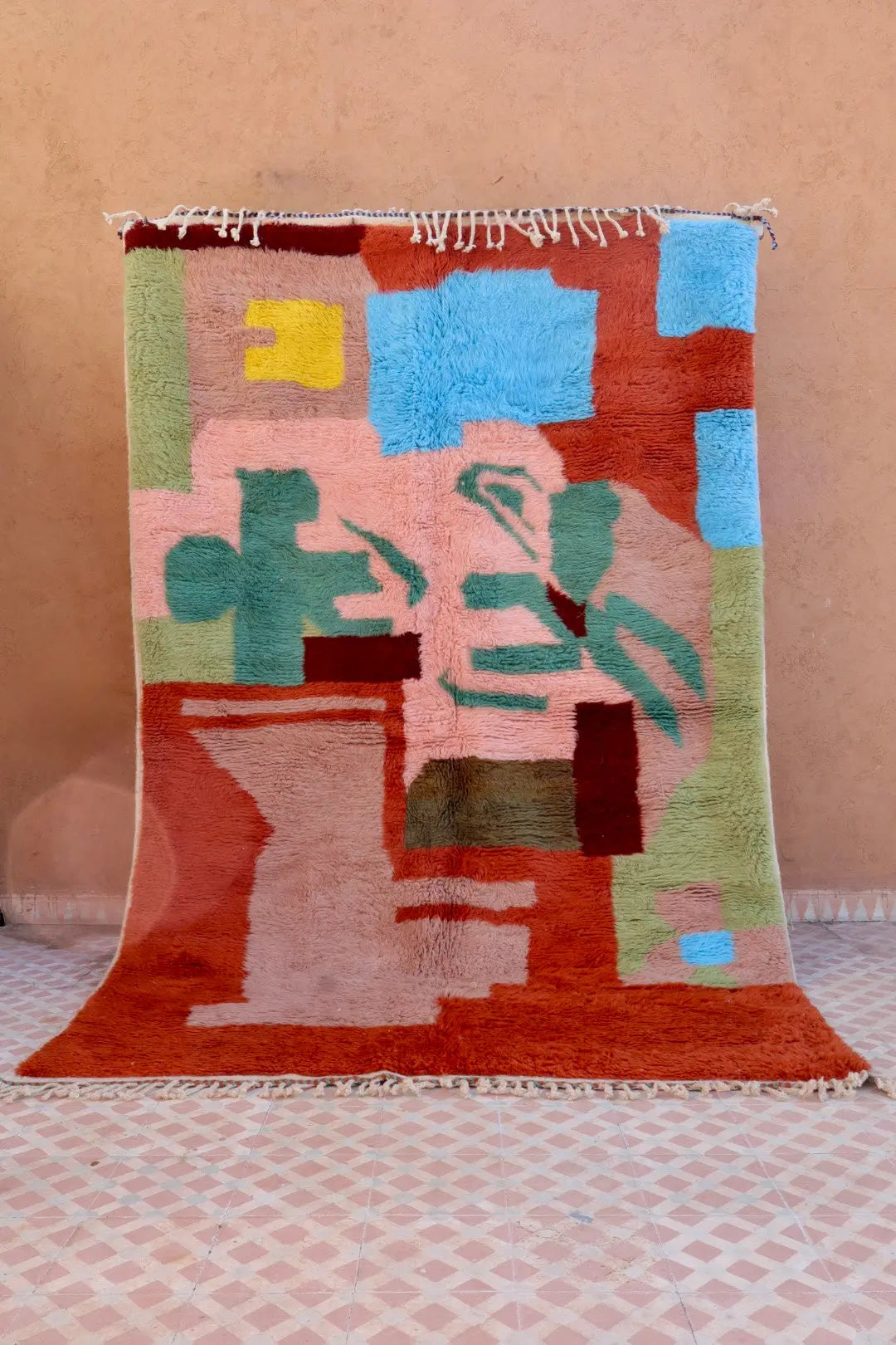 Tapis Berbère coloré « Le Jardin de la Casbah » - Les dessins de Néda - 267 x 160 cm Néda