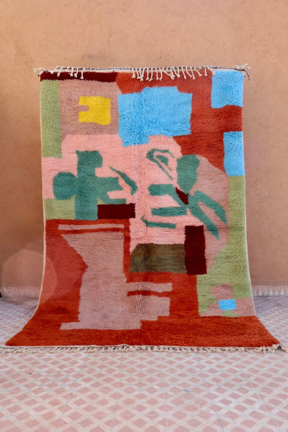 Tapis Berbère coloré « Le Jardin de la Casbah » - Les dessins de Néda - 267 x 160 cm Néda