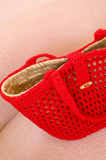 Colorful Handmade Wicker and Nylon Baskets - SOLEDAD (several colors available)