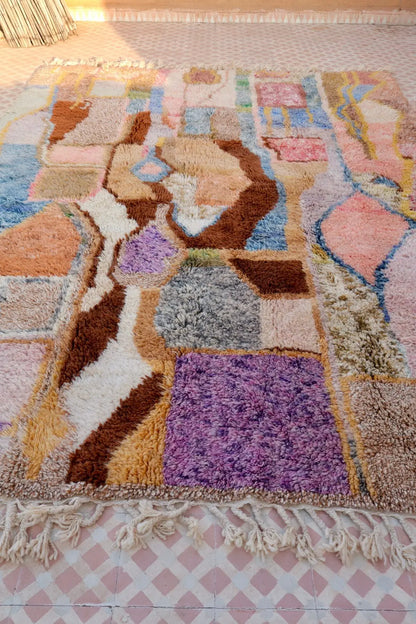 Tapis Berbère Tableau Multicolore Béni Ouarain Qualité Supérieure -308 x 226 cm Néda