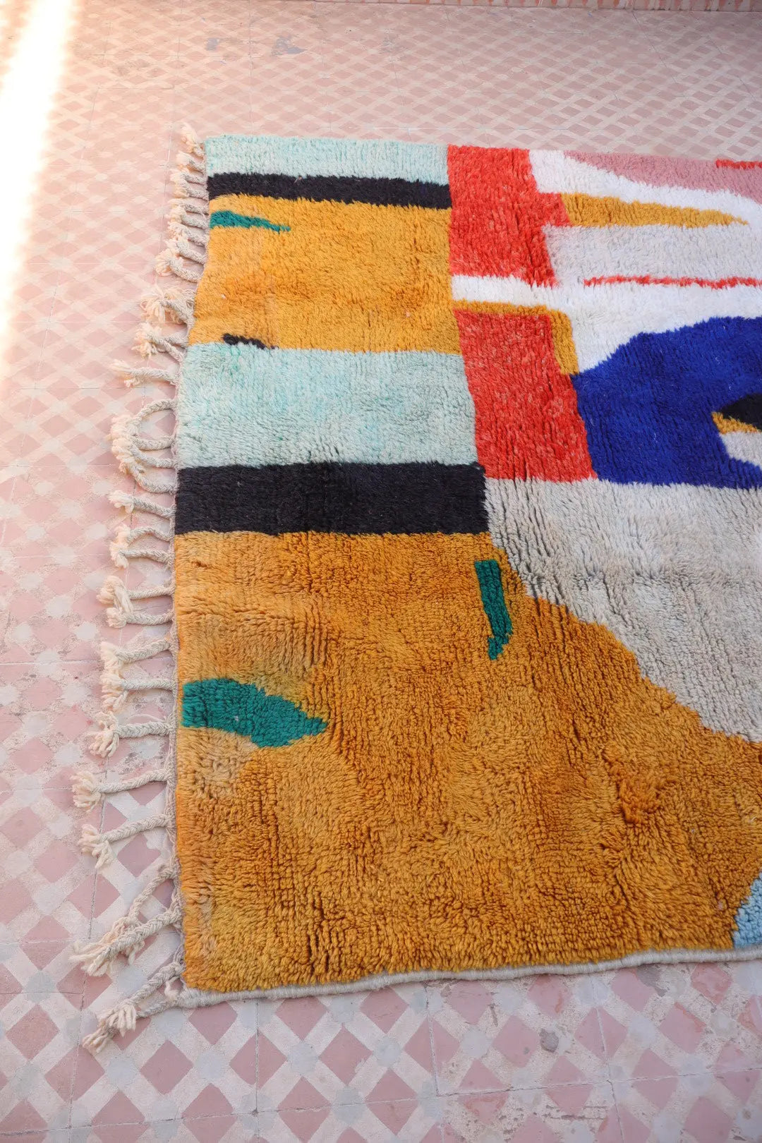 Tapis Berbère Azilal Multicolore Graphique Qualité Supérieure - 278 x 195 cm Néda