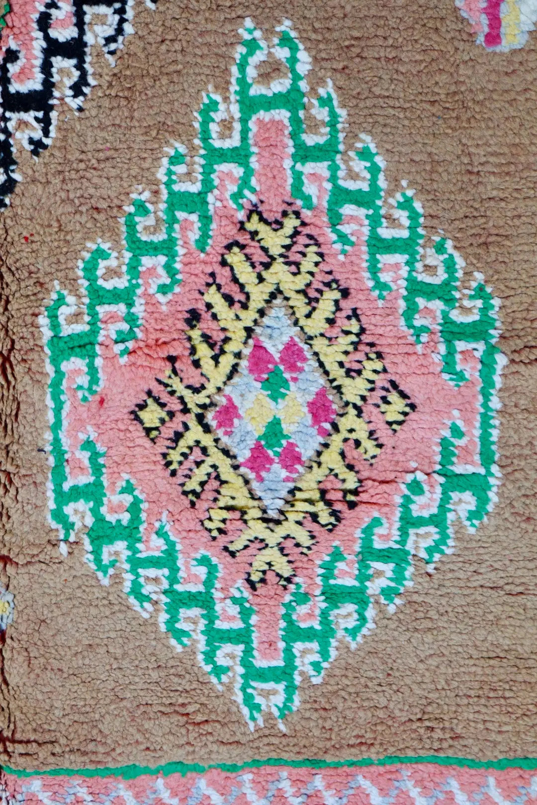 Tapis Berbère Boujaad Antique Marron Multicolore  - 352 x 196 cm Néda