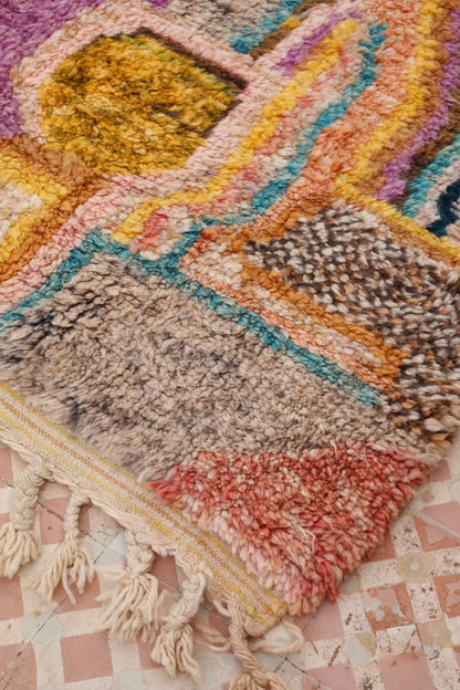 Tapis Berbère Tableau Multicolore Béni Ouarain Qualité Supérieure - 242 x 181 cm Néda