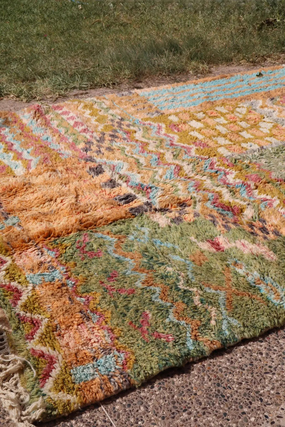 Tapis Berbère Coloré Patchwork Béni Ouarain Qualité Supérieure - 301 x 204 cm Néda