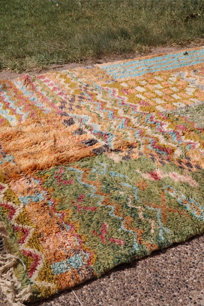 Tapis Berbère Coloré Patchwork Béni Ouarain Qualité Supérieure - 301 x 204 cm Néda