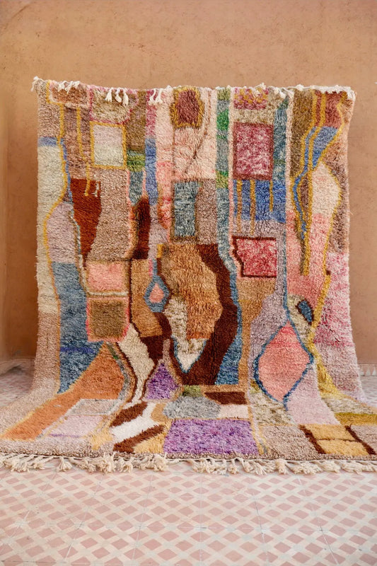 Tapis Berbère Tableau Multicolore Béni Ouarain Qualité Supérieure -308 x 226 cm Néda