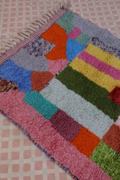 Berber Tapijt Beni Ouarain Multicolor - 156 x 111 cm 