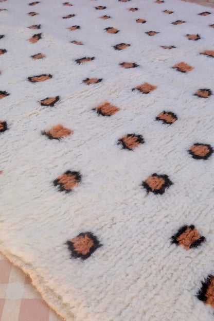 Alfombra bereber con motivos de leopardo Beni Ouarain Néda
