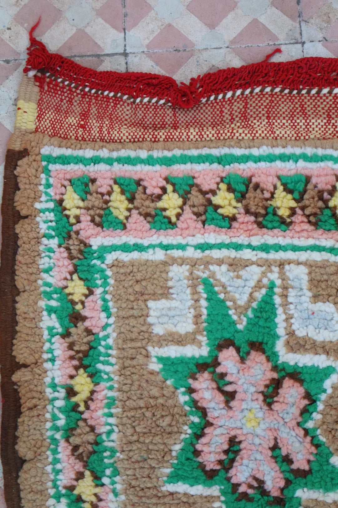 Tapis Berbère Boujaad Antique Marron Multicolore  - 352 x 196 cm Néda