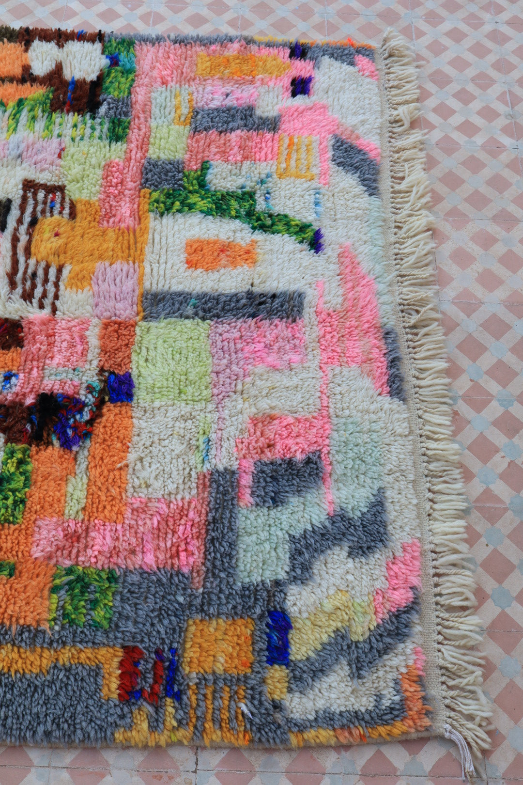 Tappeto berbero multicolore di Boujaad - 261 x 150 cm