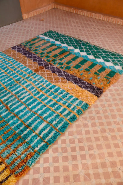 Tapis Berbère Coloré Béni Ouarain Qualité Supérieure - 269 x 162 cm Néda