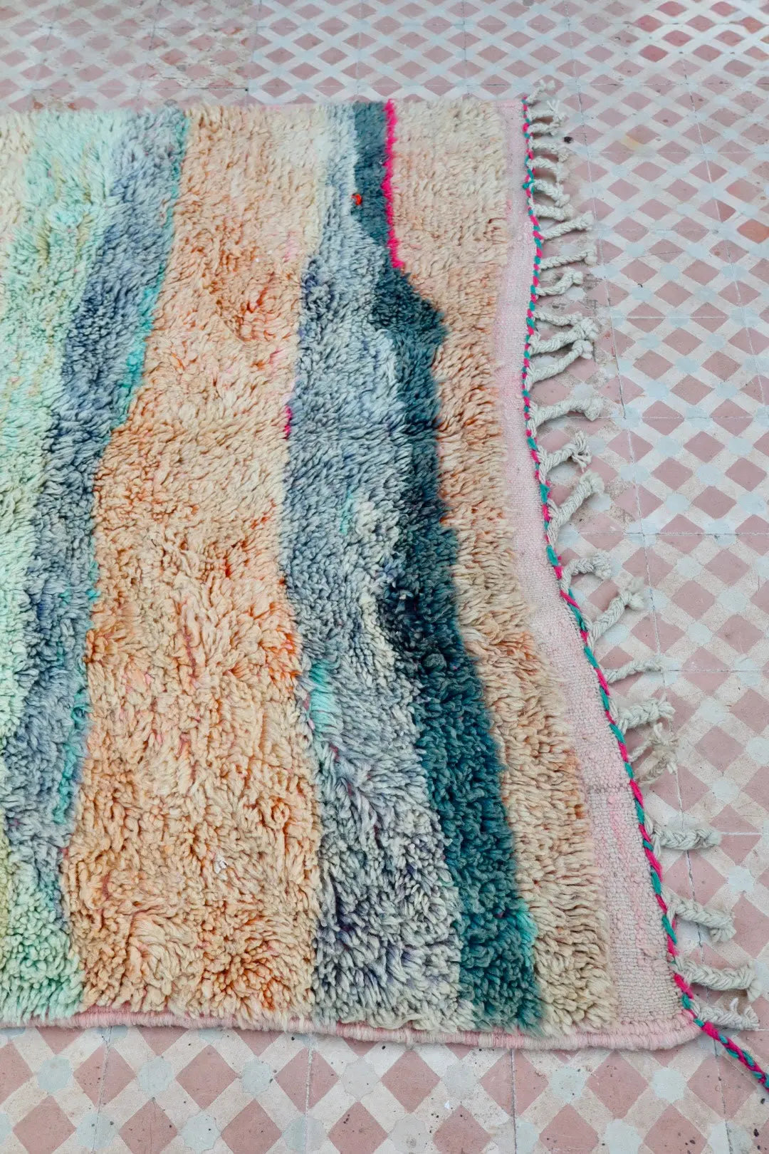 Tappeto Berbero Boujad Colorato Colori Pastello - 249 × 156 cm Néda
