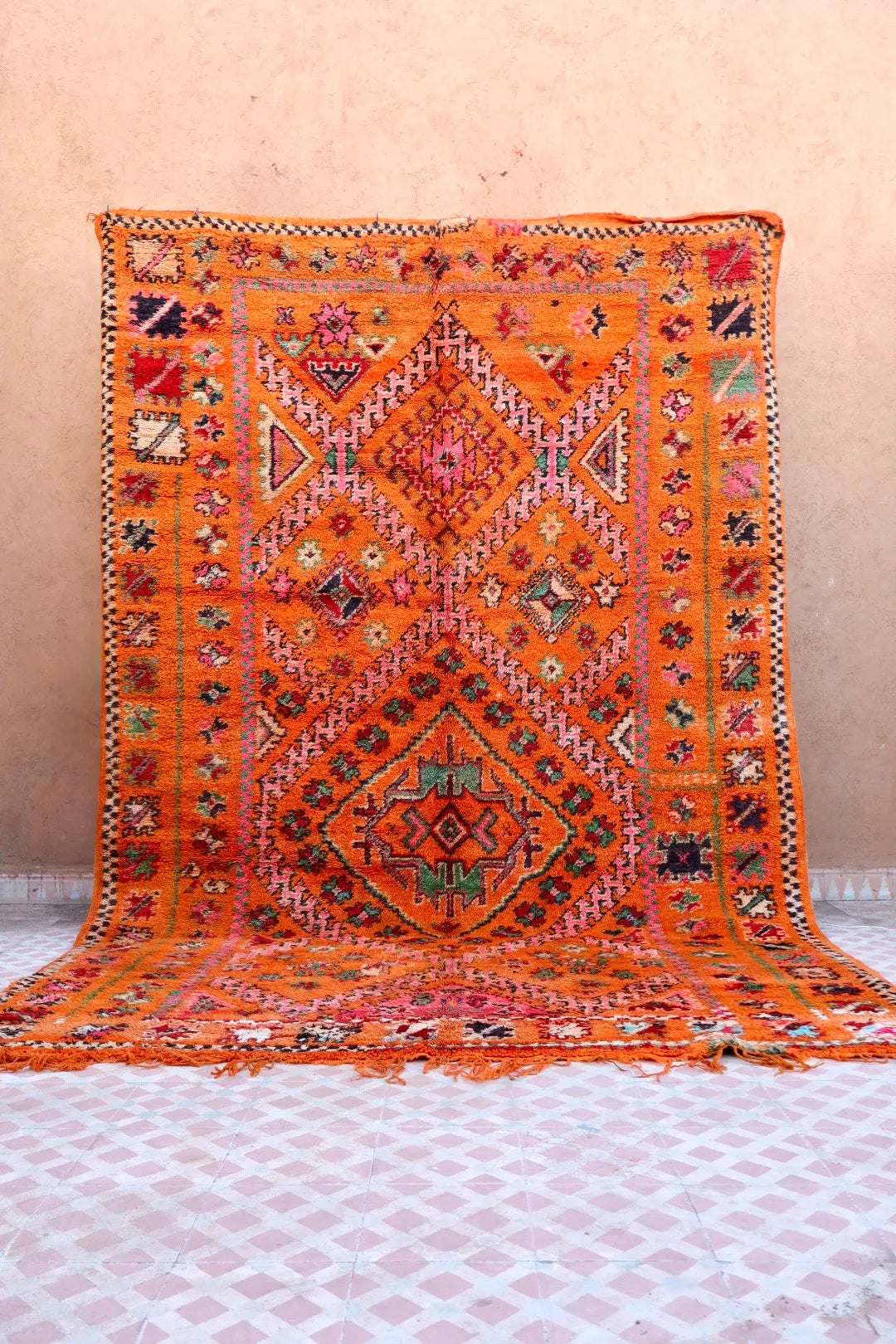 Tapis Berbère Boujaad Antique Orange - 295 x 190 cm Néda