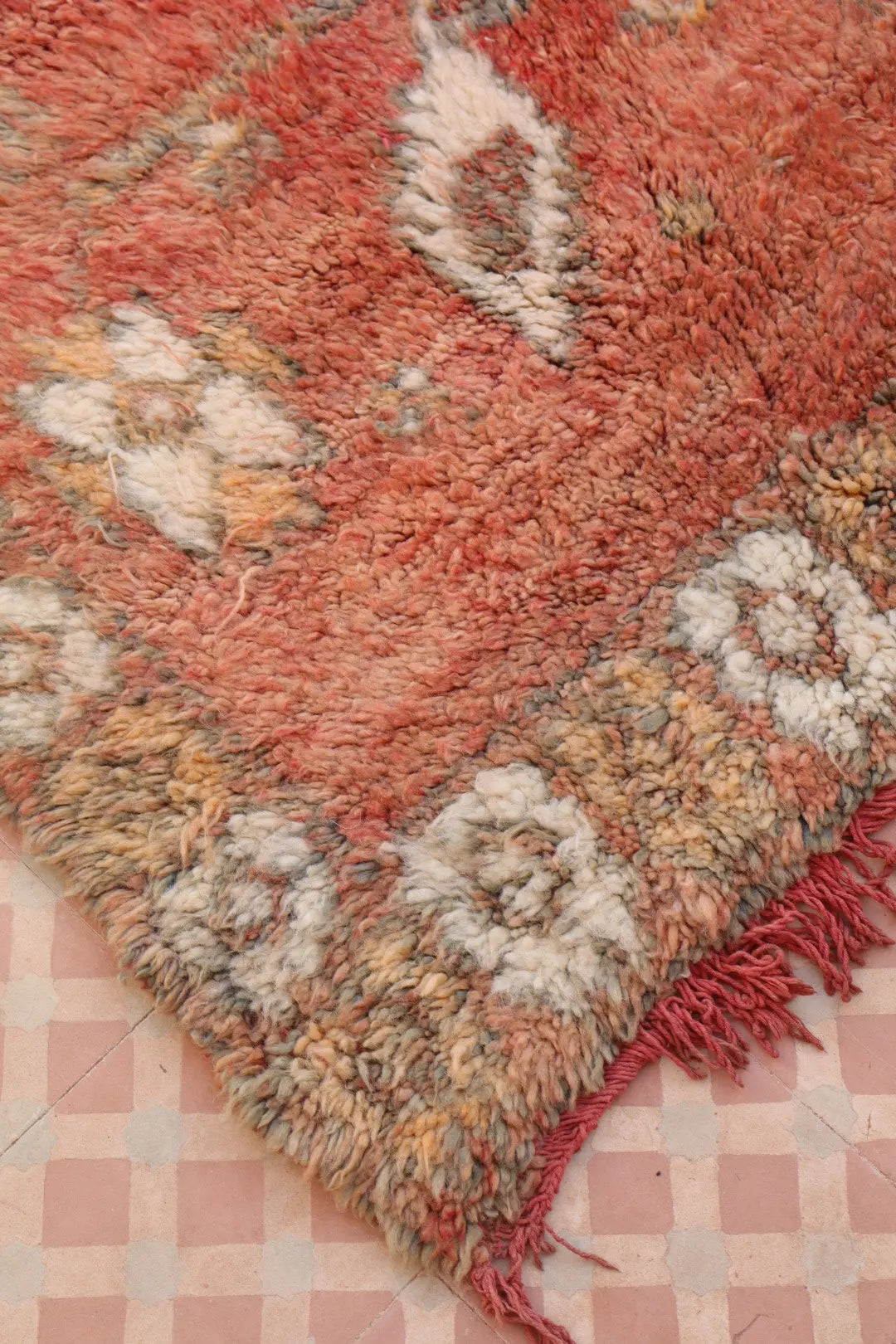 Alfombra Bereber Antigua Terracota Boujaad - 253 x 174 cm Néda