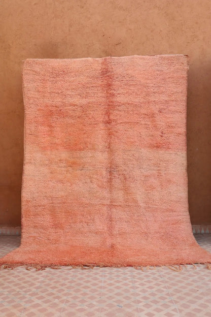 Tapis Berbère Ancien Rose Terracotta - 245 x 162 cm Néda