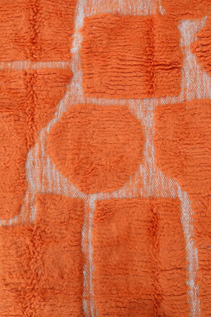 Berberteppich Orange Kupfer Beni Ouarain - 301 x 194 cm Néda