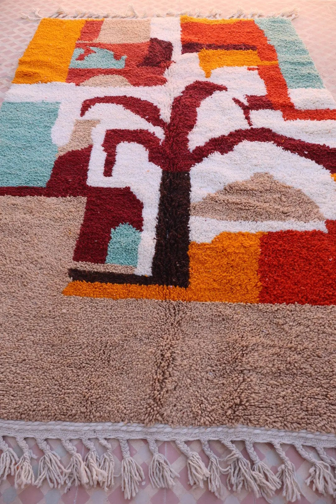 Tapis Berbère coloré « Island » - Les dessins de Néda - 253 x 159 cm Néda