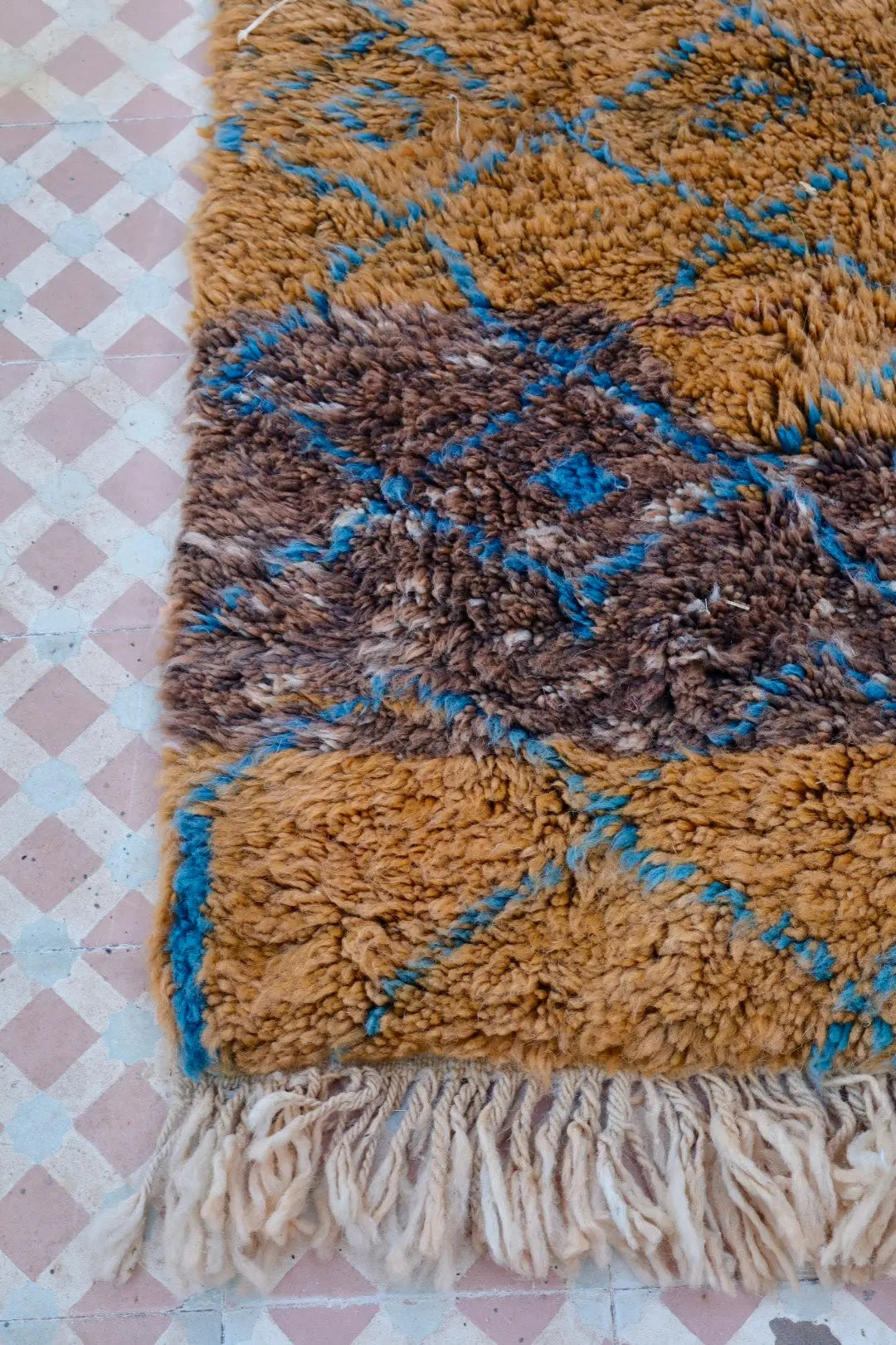 Tapis Berbère Tableau Multicolore Béni Ouarain Qualité Supérieure - 180 x 250 cm Néda