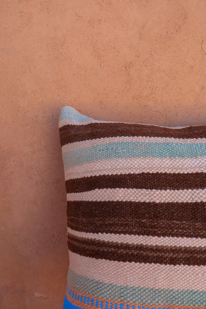 ELA striped wool cushion - Multicolor