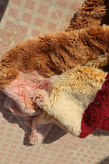 Berberteppich Mrirt Zeitgenössisch Bunt mit Reliefkanten - Signaturmodell Néda