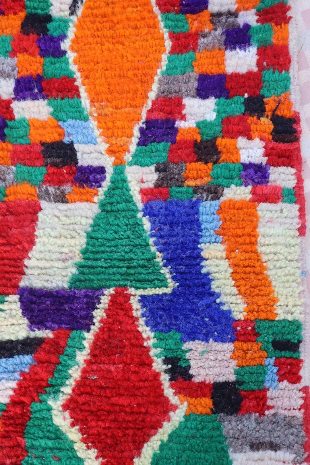 Tapis Berbère Couloir Boujaad Coloré Multicolore - 335 x 72 cm Néda