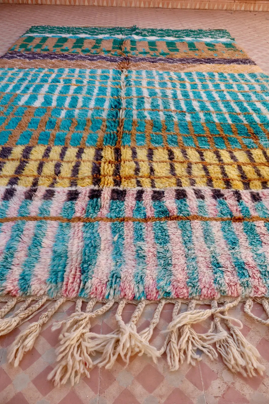 Tapis Berbère Coloré Béni Ouarain Qualité Supérieure - 269 x 162 cm Néda