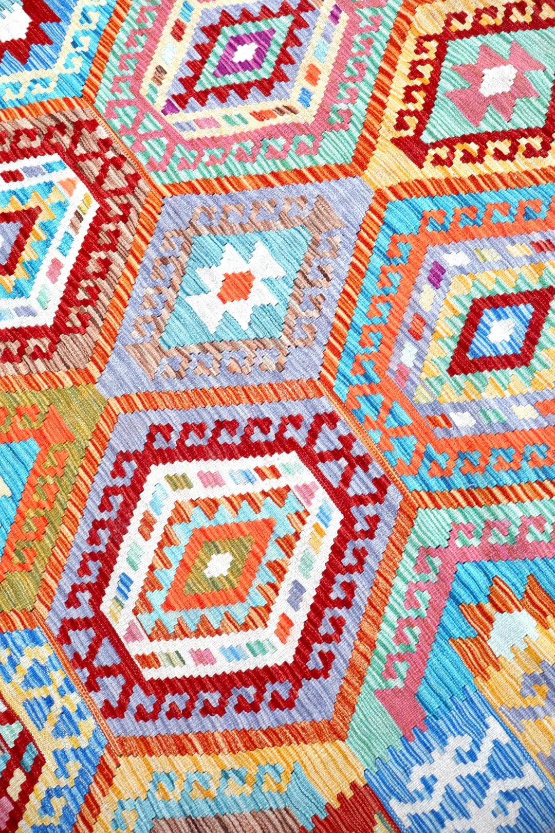 Alfombra Kilim Afgana Tradicional Multicolor - 249 x 170 cm Néda