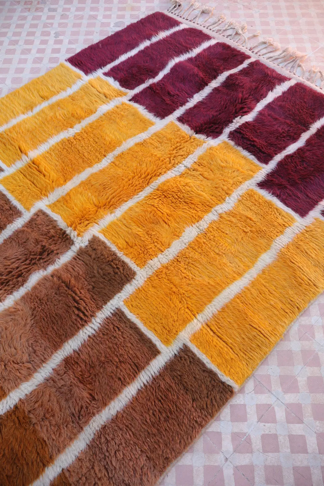 Tapis Berbère Coloré Géométrique Multicolore Qualité Supérieure - 247 x 145 cm Néda