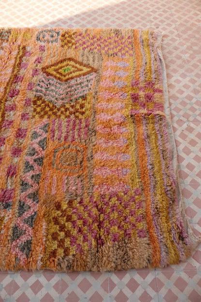 Tapis Berbère Coloré Béni Ouarain Qualité Supérieure - 254 x 180 cm Néda