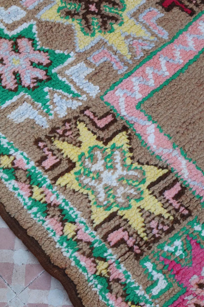 Tapis Berbère Boujaad Antique Marron Multicolore  - 352 x 196 cm Néda