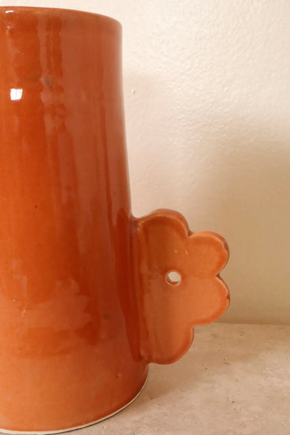 Vase Abstrait en Céramique Terracotta Fait-Main Fleurs - DAISY © Néda