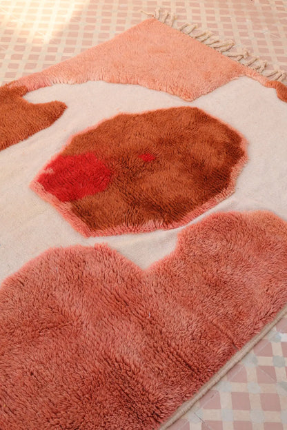 Tapis Berbère coloré « Breakfast Please » - Les dessins de Néda - 260 x 150 cm Néda