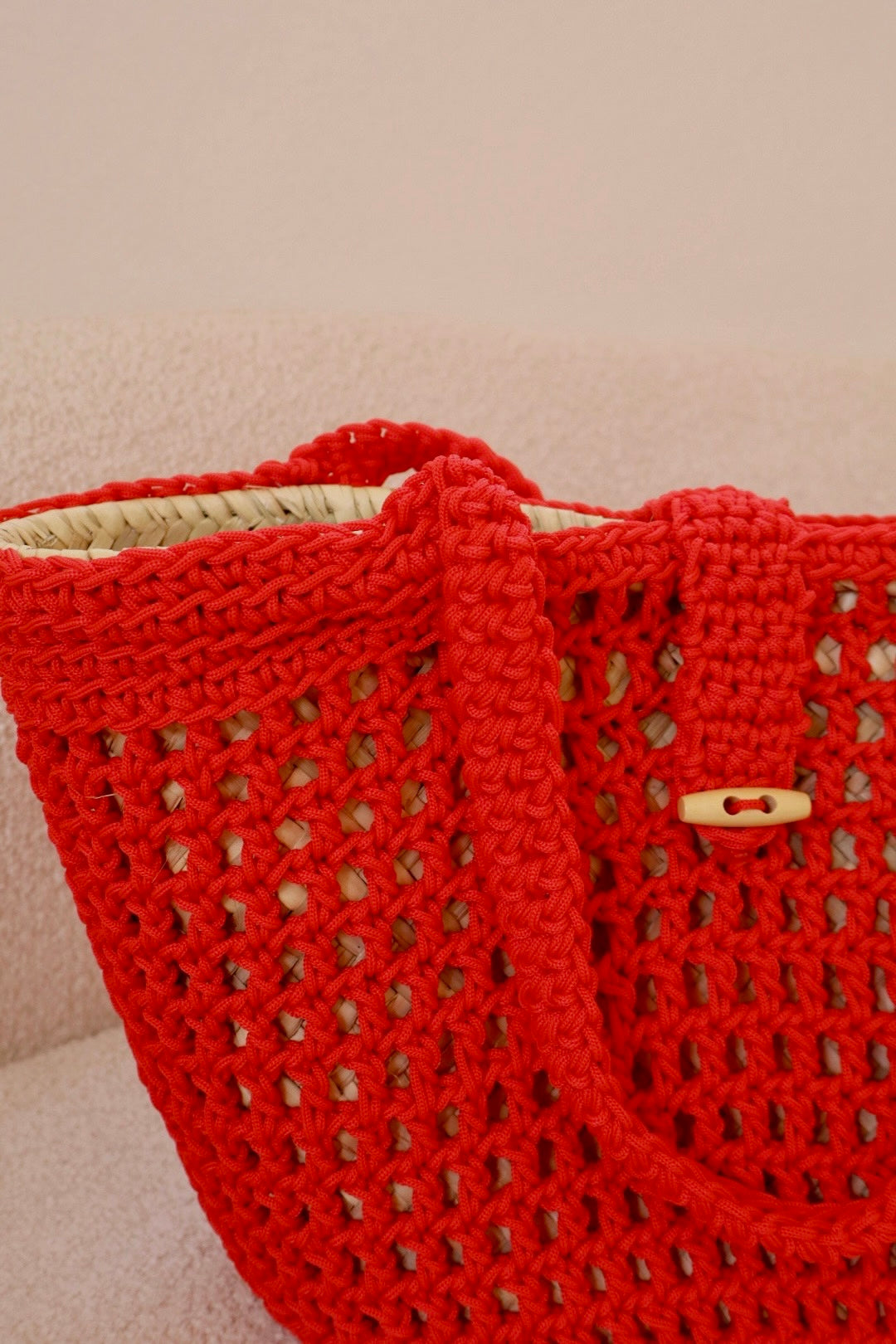 Colorful Handmade Wicker and Nylon Baskets - SOLEDAD (several colors available)