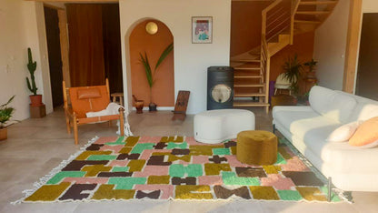 Tapis Berbère Motifs Abstraits Reliefs Modèle Signature -267 x 200 cm