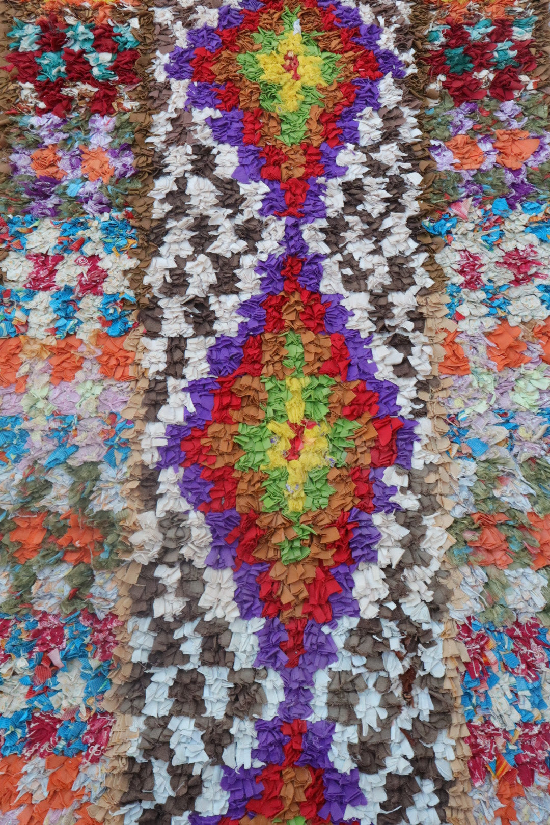 Alfombra berber boucherouite de color - 237 x 110 cm