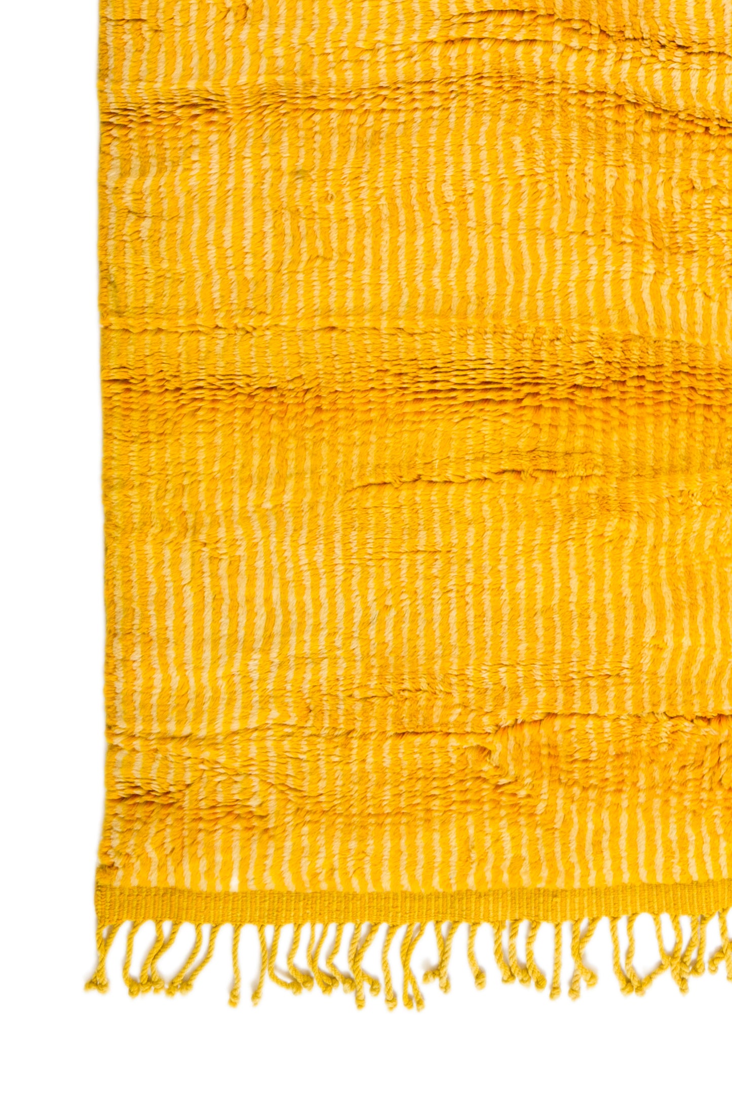 Tapis Berbère Mrirt Coloré Jaune d’Or - 298 x 196 cm